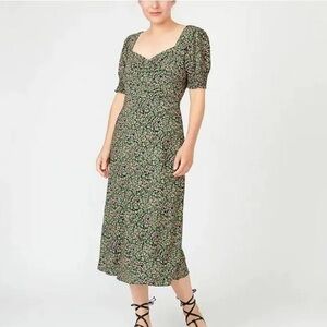 J. Crew Smocked Sleeve In floral Print Sz 10